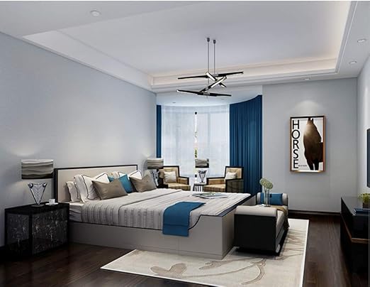 Tapeten Kornige Normallack Blau Graue Nichtgewebte Tapete Fur Wohnzimmer Fernsehsofa Schlafzimmer Wand Abdeckungs Hintergrund Amazon De Baumarkt