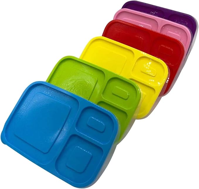 Lunch Box with Compartments & Lids Bento Lunch Boxes Baby Food Storage