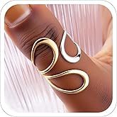 CSIYANJRY99 Gold Rings for Women Non Tarnish Adjustable Thumb Ring for Women Finger Ring Chunky Gold Silver Rings Anillos Para Mujer Stainless Steel New Year Anniversary Birthday Jewelry