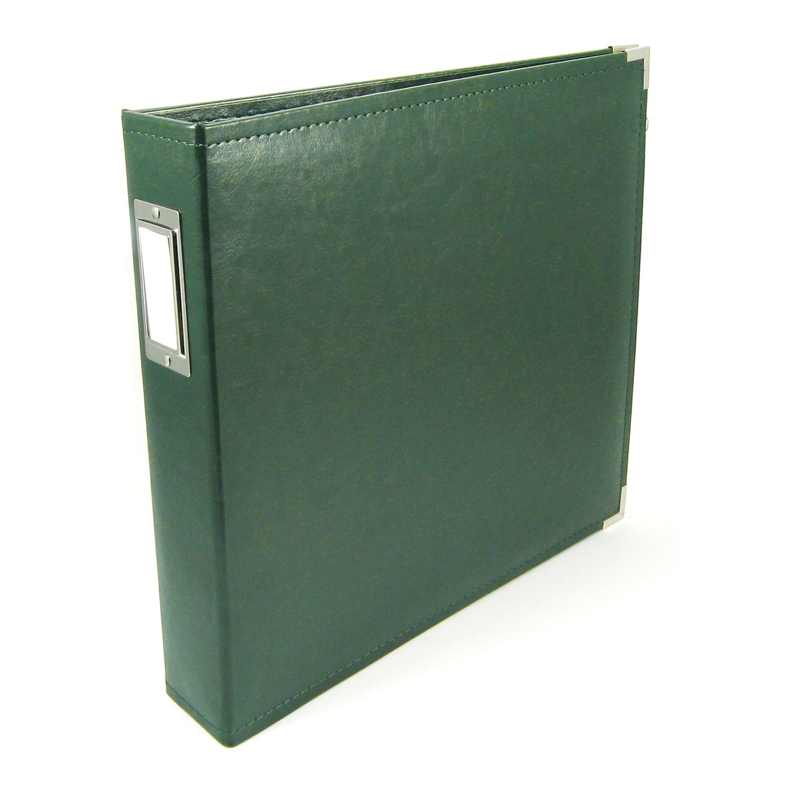 Photo 1 of We R Memory Keepers 12x12 Photo Album Forest Green Protect Memories & Photos, Acid-free Faux Leather, Snag-free Rings, Includes 5 Page Protectors, Scrapbooking