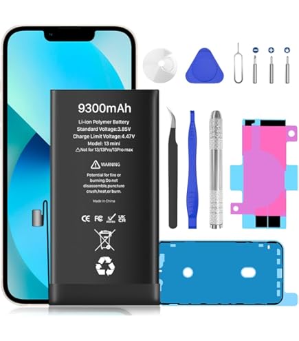 森*本様 iPhone 13 mimi 本体 バッテリー94% Amazon.com: BOANV 9300mAh Replacement Battery for iPhone 13 Mini