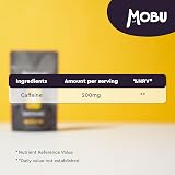 MOBU Caffeine Tablets 200mg 120 Vegan UK Made Focus Energy Pre Workout view 3