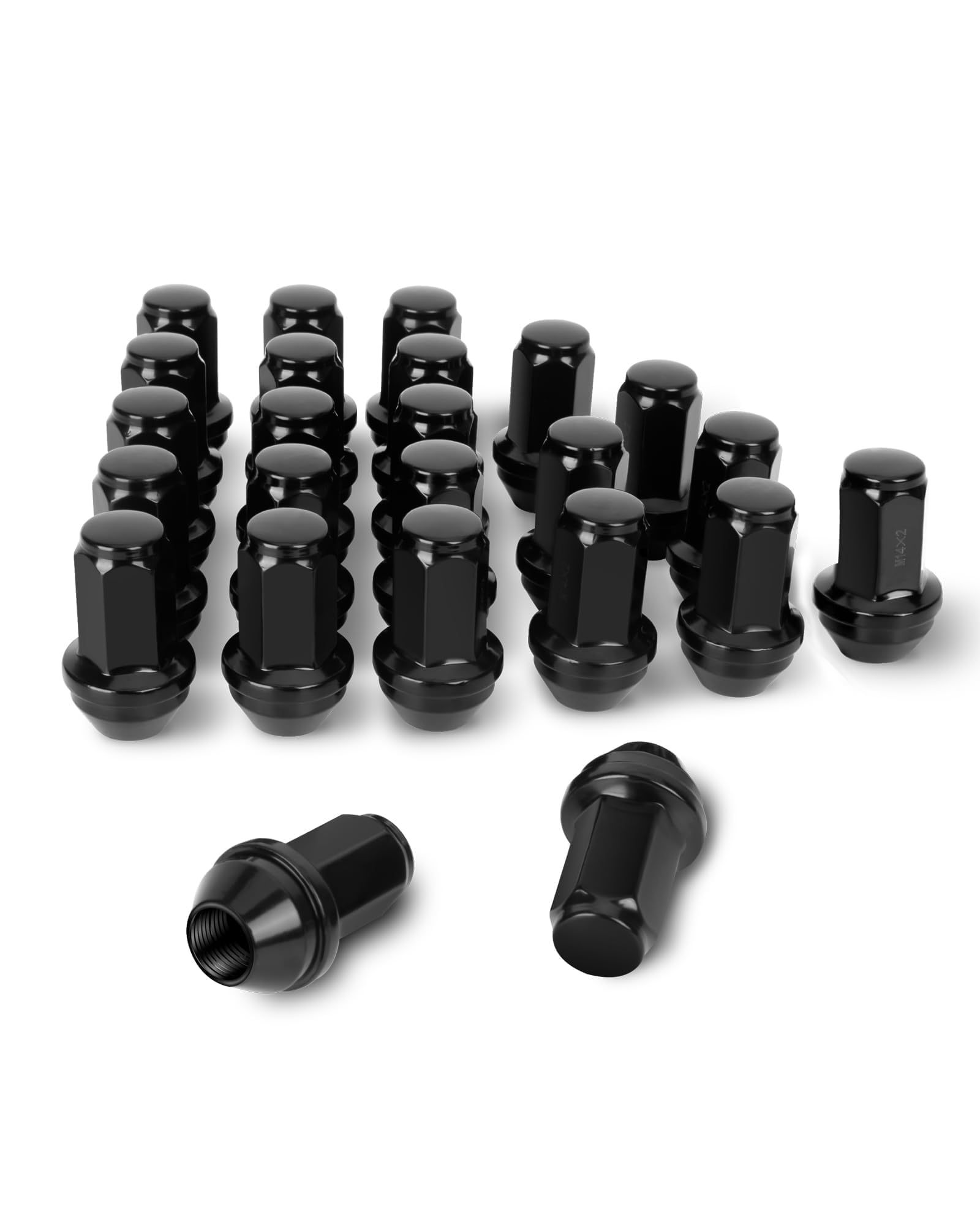 Photo 1 of Dynofit 14x2 Factory Lug Nuts for F150 2004-2014, 24pcs 14mmx2 One-piece Design Lug Nuts Compatible with Ford Expedition Navigator 2003-2014 Mark LT 2005-2014, OEM Steel Wheel Nuts Replace OE#BD142978
