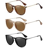 BrillayView Trendy Vintage Round Polarized Sunglasses UV400 Protection — Classic Retro Designer Style Metal Eyewear