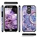 LG K20 Plus Case, LG K20 V Case, LG Harmony Case, LG Grace 4G LTE Case, TJS Design Ultra Thin Slim Dual Layer Hybrid Shockproof Impact Rugged Sakura Cherry Blossom Exotic Floral Case Cover