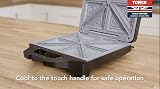 Tower 4 Slice Deep Fill Sandwich Maker 1600W Cerastone Coating T27021 view 7
