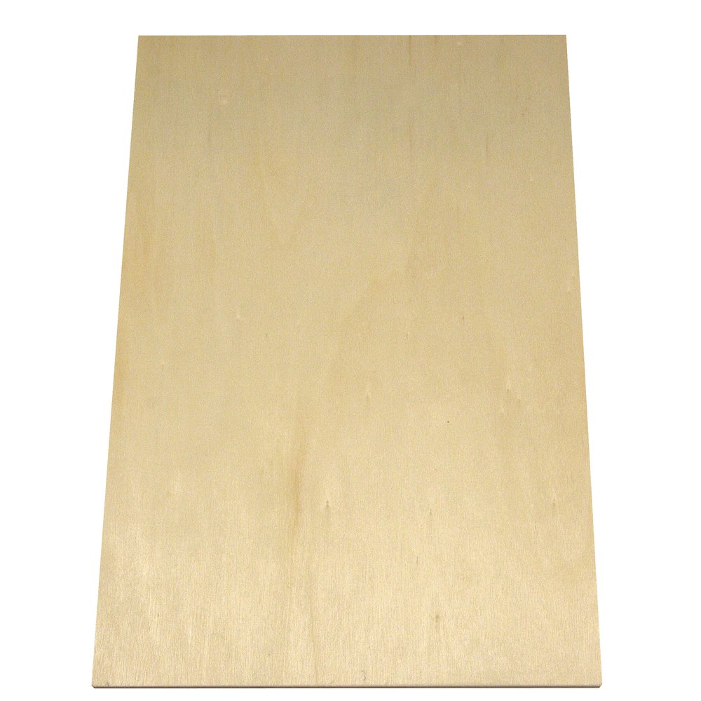 Rayher Plywood Sheet for Crafts, Wood Sheet for Fret Saw Projects, Large Plywood Board in the size 30x20cm, brown, 6299800