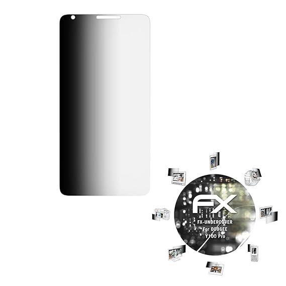 atFolix Blickschutzfilter für DOOGEE Y100 Pro Blickschutzfolie, 4-Wege Sichtschutz FX Schutzfolie