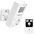 Loud Sound 135dB Remote Motion Sensor Alarm for Garage, Shed. Portable Cordless Battery Operated Keypad Travel Camp Alert. In