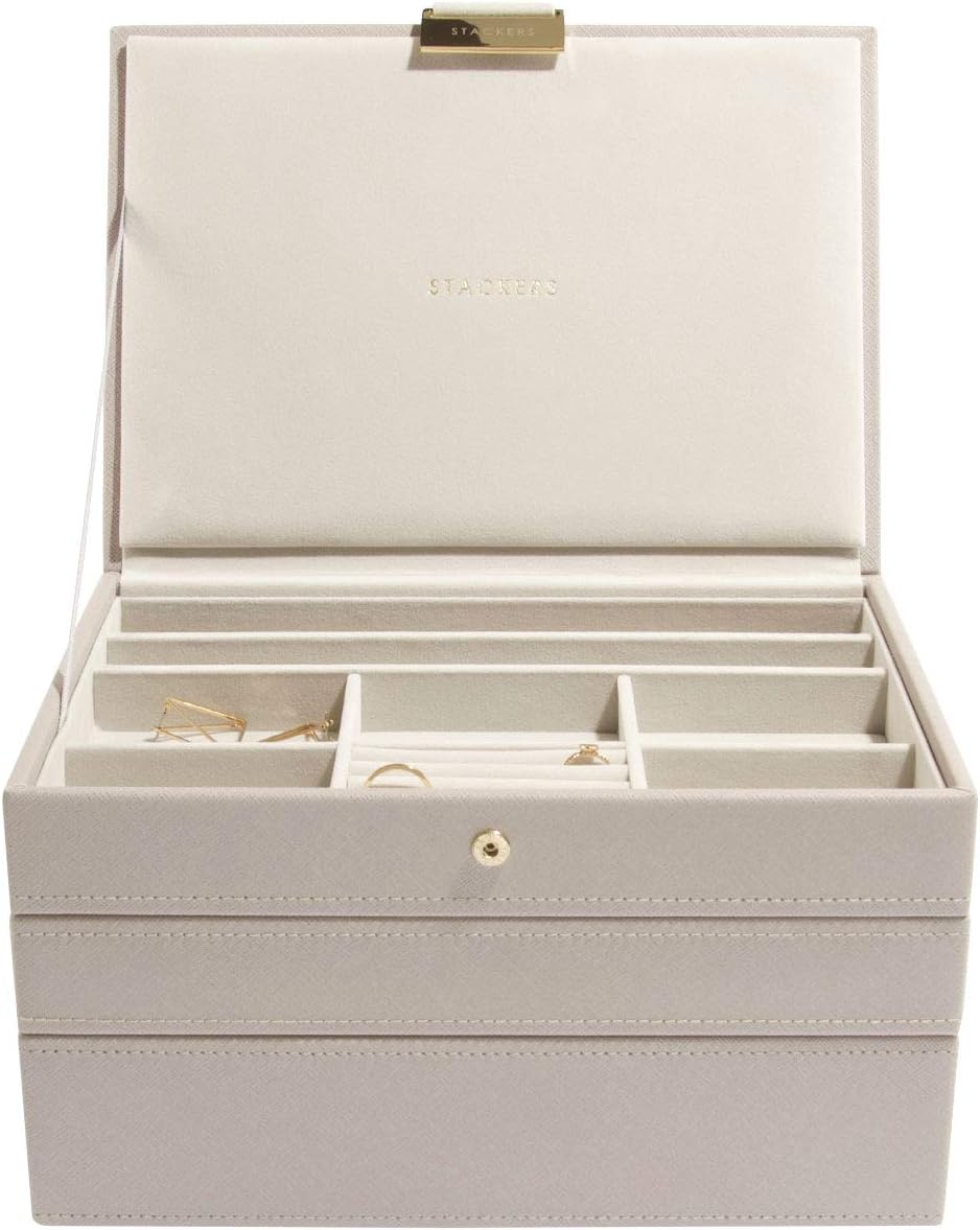 Stackers Taupe Classic Medium Jewellery Box, Set of 3 Amazon.co.uk