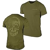 Gymreapers American Reaper Moisture Wicking T-Shirts for Men - Workout Gym Shirts - Running Athletic Tees & Dry Fit Tshirt