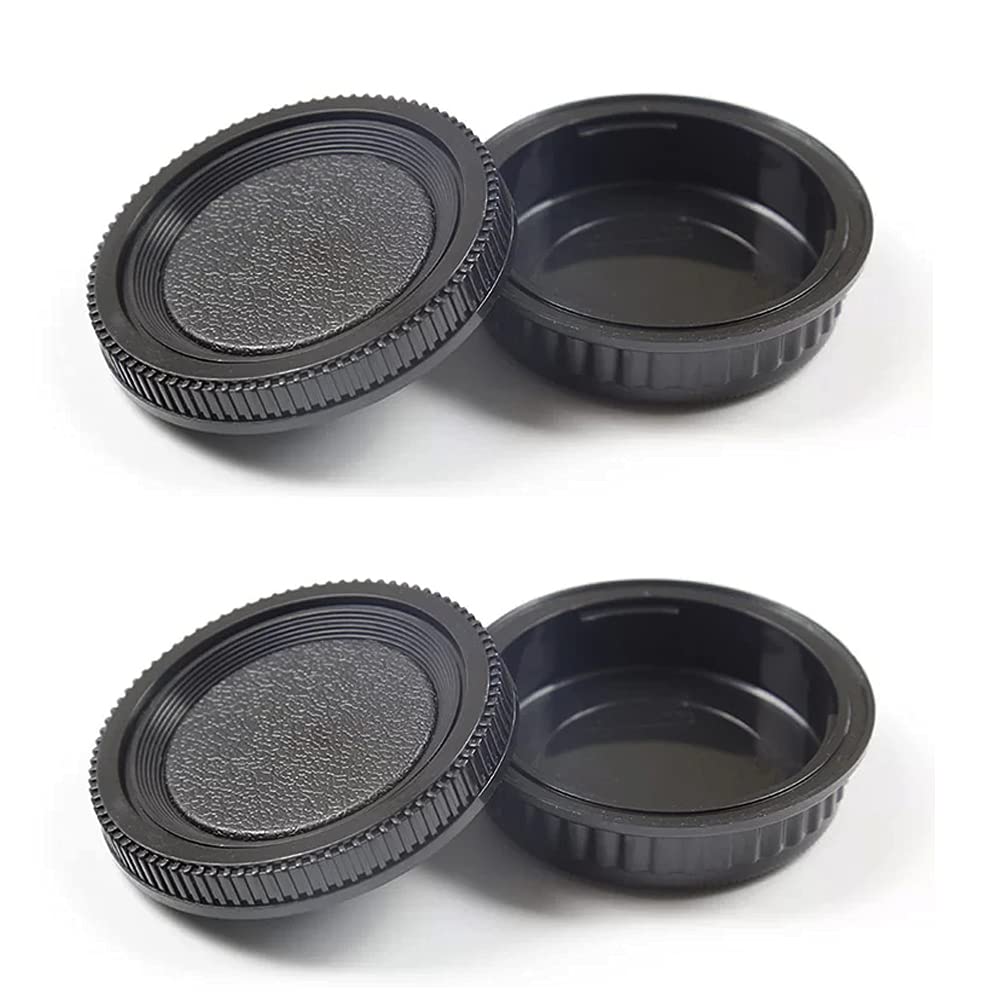 Camera Body Cap & Rear Lens Cover Compatible for Pentax K70 K50 K50IIs K30 K7 K5 K3 K1 KS1 KS2 K100D K110D K200D Camera w/K Mount Lens.(2 Pack)