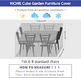 RICHIE Waterproof Garden Table Cover 250x250x90 cm Green view 2