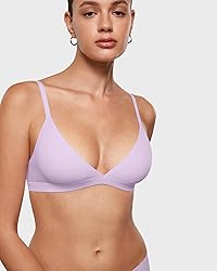 INLYRIC Women's Inbarely Triangle Bralette Plunge