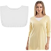 Lace Cleavage Cover up for Low Neckline, Fake Collars for Women, Detachable Modesty Panel Cleavage Cover for Low Cut Dresses Crew Collar Under Blouses Favors