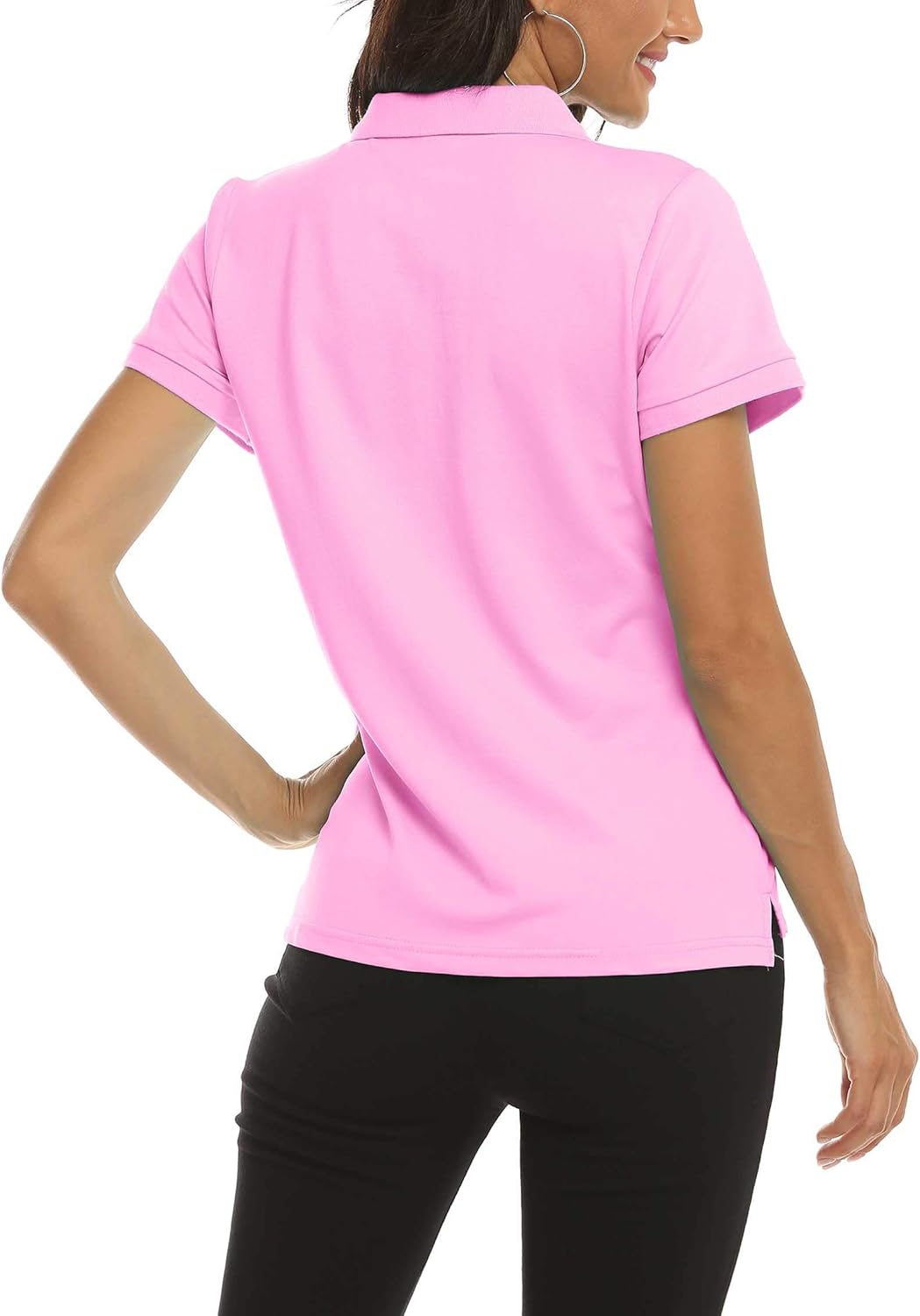 AjezMax Womens Polo Shirt Golf Sport Short Basic Quick Dry Shirt Casual: Clothing