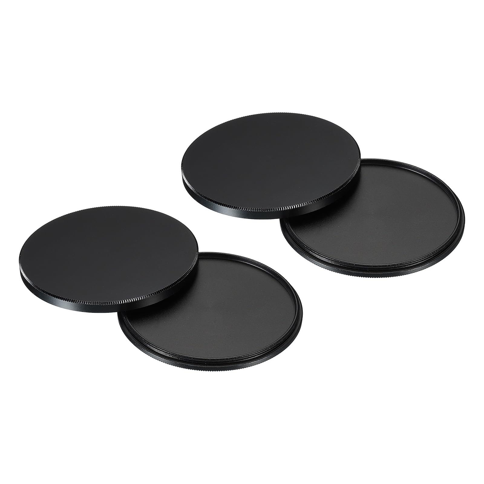PATIKIL 67mm Lens Cap, 2 Pack Camera Lens Cap Cover Universal Front Metal Lens Filter Stacks Cap Protective Case for 67mm Camera Circular Polarizing Fader ND Filter, Black