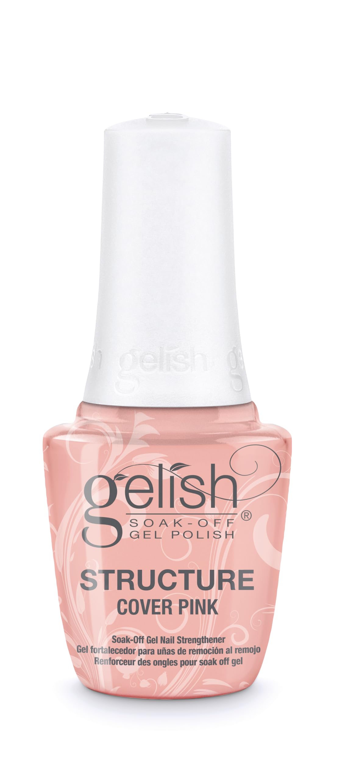 Gelish Brush On Structure Gel – Self-Leveling, Building and Strengthening Nails, Ideal for Sculpting, Enhancing Gel Manicures, and Achieving a Durable, Long-Lasting Finish (Cover Pink, 15mL)