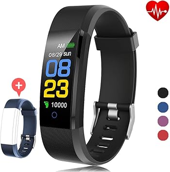 F-FISH Pulsera Actividad Inteligente Pantalla Color Reloj con ...