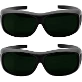 LADYPONYCSC IR 5.0 Welding Safety Glasses for DIY Welder | Anti-scratch polycarbonate lens. Blocks UV/IR. Meets ANSI Z87.1 &amp; OSHA. Lightweight for gas welding &amp; grinding.
