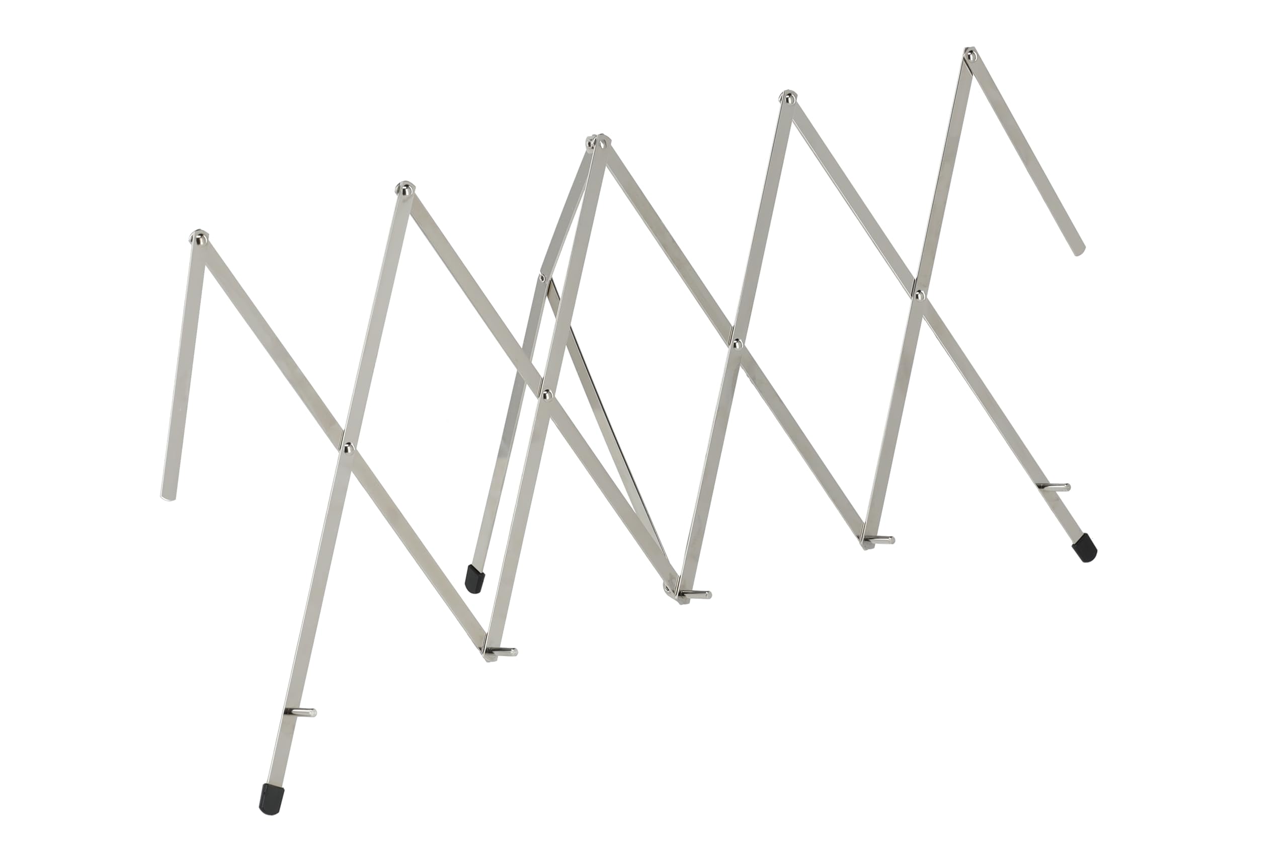 Wittner Table Music Stand/Semi-Automatic Scissor Stand 967001, Also for Zither, Long Legs, Nickel-Plated, Made in Germany