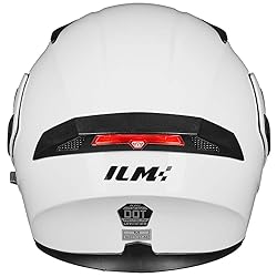 ILM Motorcycle Dual Visor Flip up Modular Full Face
