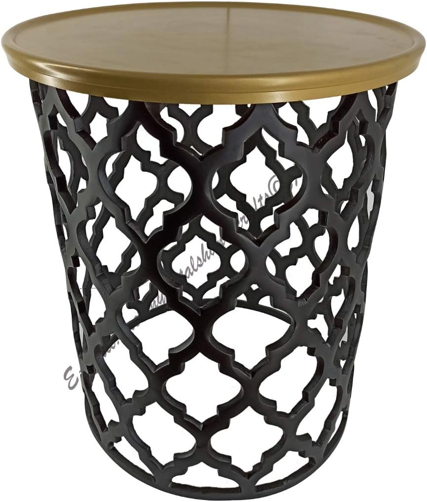 DREAMY METALS HANDICRAFTS Aluminium Round Centre Table for Living Room and Garden (Silver)