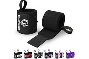 TECEUM Weightlifting 18" & 12" Wrist Wraps with Thumb Loop – Heavy Duty Wrist Workout Braces for Men and Women – Ideal for Powerlifting, Strength Training, Bodybuilding