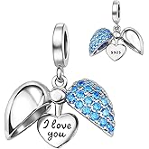 Ruishiqi 925 sterling silver bracelet and necklace pendant December series/Birthstone Charm Bead Women's Jewelry Gift Suitable for Women
