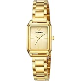 Timever Gold Watches for Women, Dainty Womens Watch, Luxury Ladies Wrist Watches with Stainless Steel & Japanese Quartz Movement, Daily Waterproof Watch, A Great Gift for Women