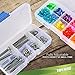 5 Pack of Small Plastic Storage Boxes with Removable Dividers