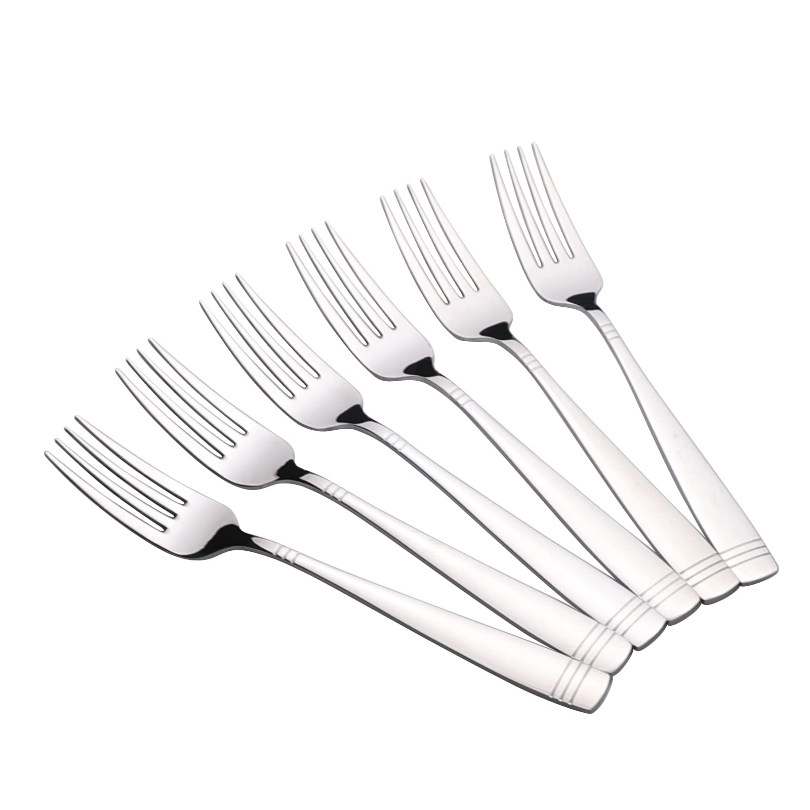 Leendines Stainless Steel Dinner Forks, 12 Pieces