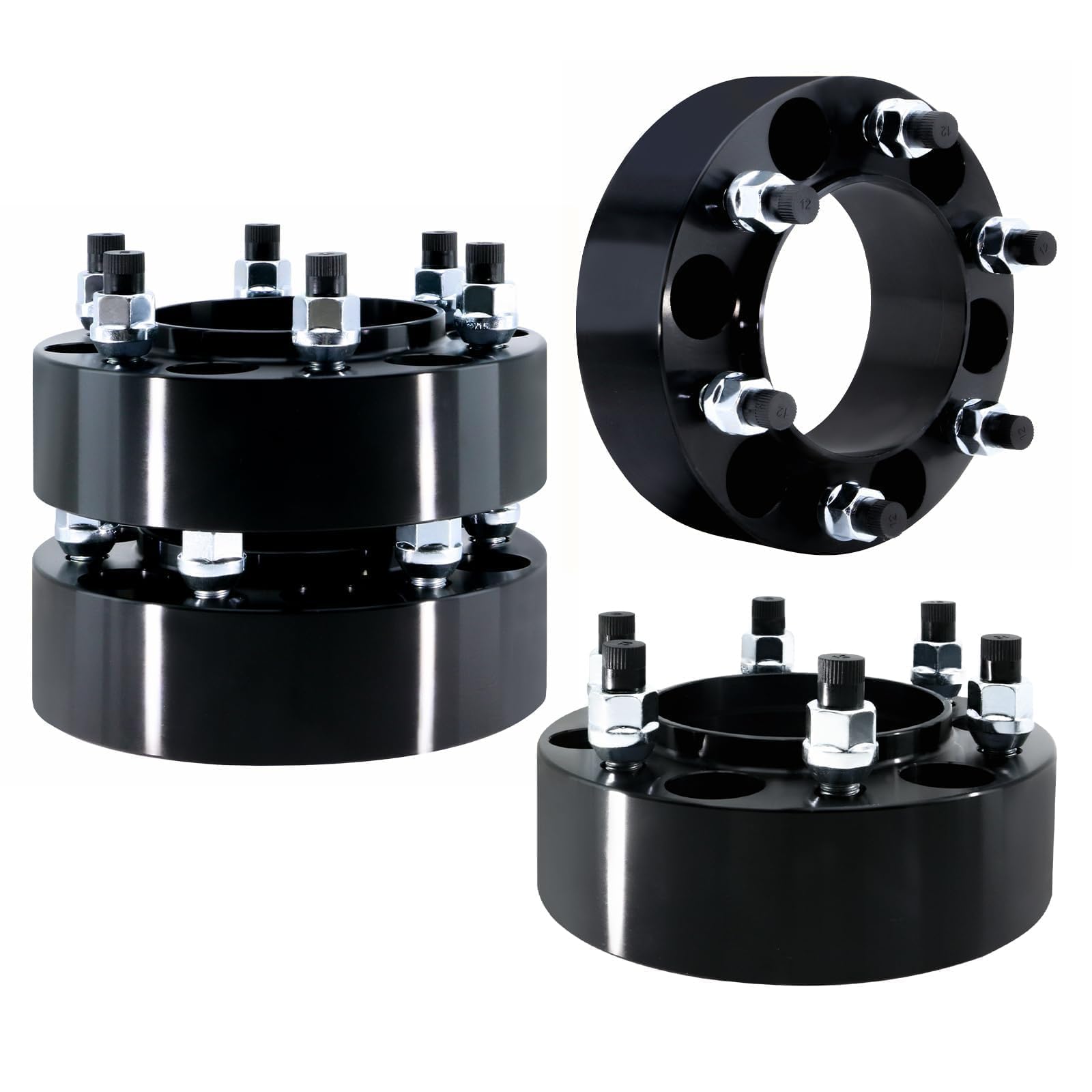 View 1 of ***********THIS IS 2 OF THEM, NOT 4**************
2.0" 6x5.5 Wheel Spacers M12x1.5 Hub Bore 106mm 50mm Hub Centric, Fit for 1996-2024 Toyota 4Runner, 2002-2024 Tacoma, 2002-2006 Tundra, 2007-2014 FJ Cruiser, 2001-2007 Sequoia, 03-23 Lexus GX460 GX470