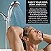 Handheld Shower Head with 6 Lavish Spray Settings from Power Massage to Water Saving Mode; Adjustable Shower Arm Mount, Hose and Sealant Tape Included