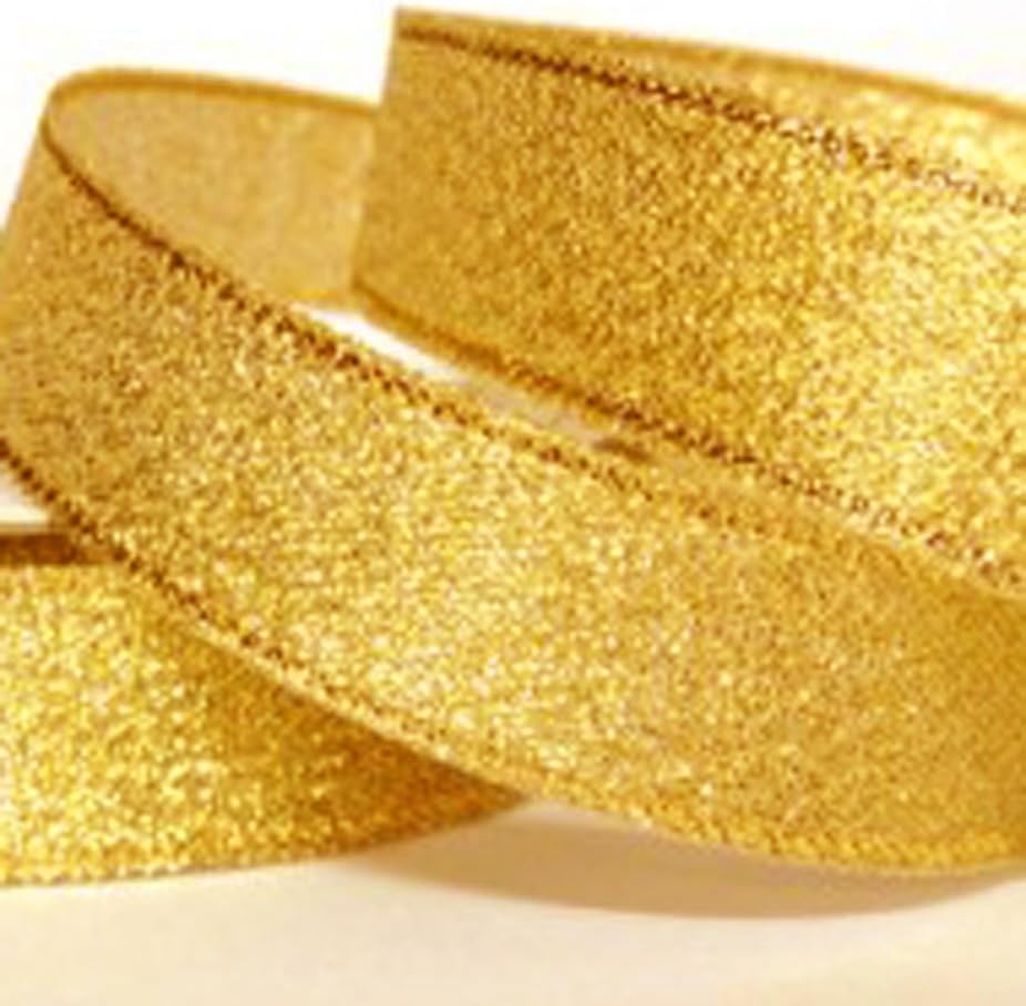10 Mtr's Of Metallic Gold Organza Ribbon 20mm Wide. Decorative Ribbon For Gift Wrapping, Card Making, Crafts and Scrapbooking. ... by FINRIBPAQ