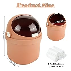 UOIXPUHUO Mini Trash Can with Flip Lid, Cute