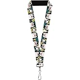 Buckle-Down Lanyard-1.0"-Penguin Cartoon