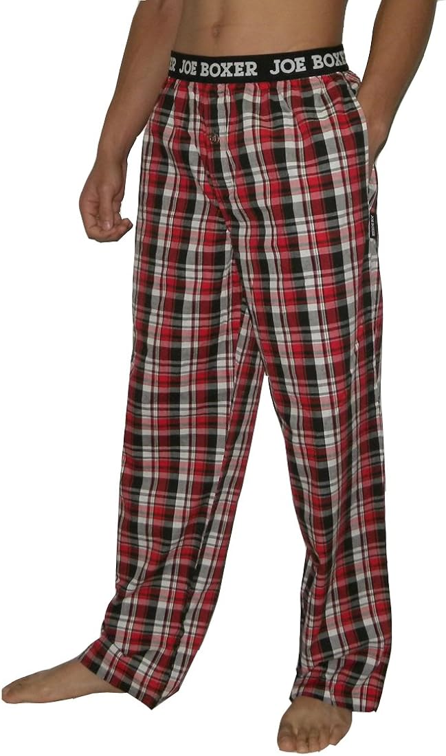 Mens Joe Boxer Casual Fall / Winter Plaid Sleepwear / Pajama Pants