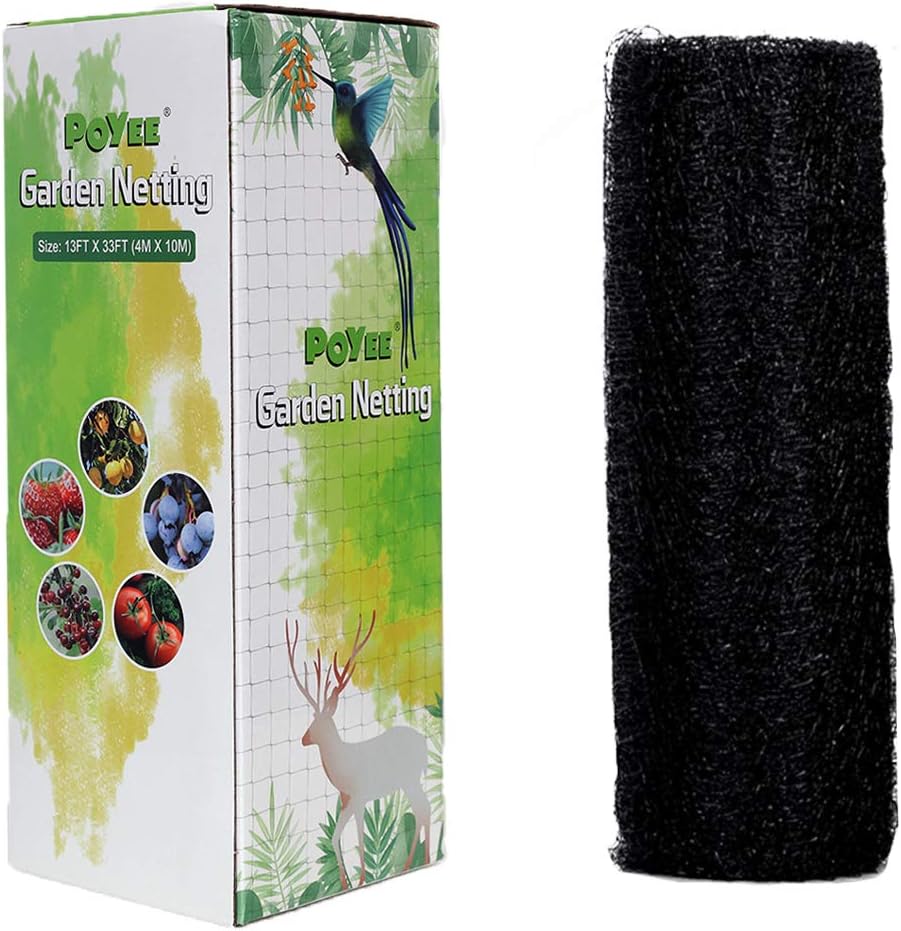 POYEE Garden Bird Netting - 13x13 FT Heavy Duty Garden Net Provide Better Protection for Vegetables and Fruit Trees - Against Birds, Deer and Other Pests : Garden & Outdoor