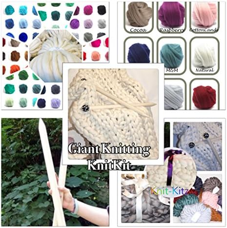KNIT KIT, Super Chunky Merino, Needles, Patterns (Candy)