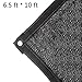 CLASHDUCK 6.5 x 10ft Sunblock Shade Cloth with Grommets,70% UV Resistant Shade for Green House Garden Plants