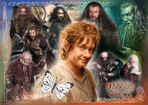 Ravensburger 19081 - The Hobbit: Treue Gefährten-Puzzle, 1000 Teile – Bild 4