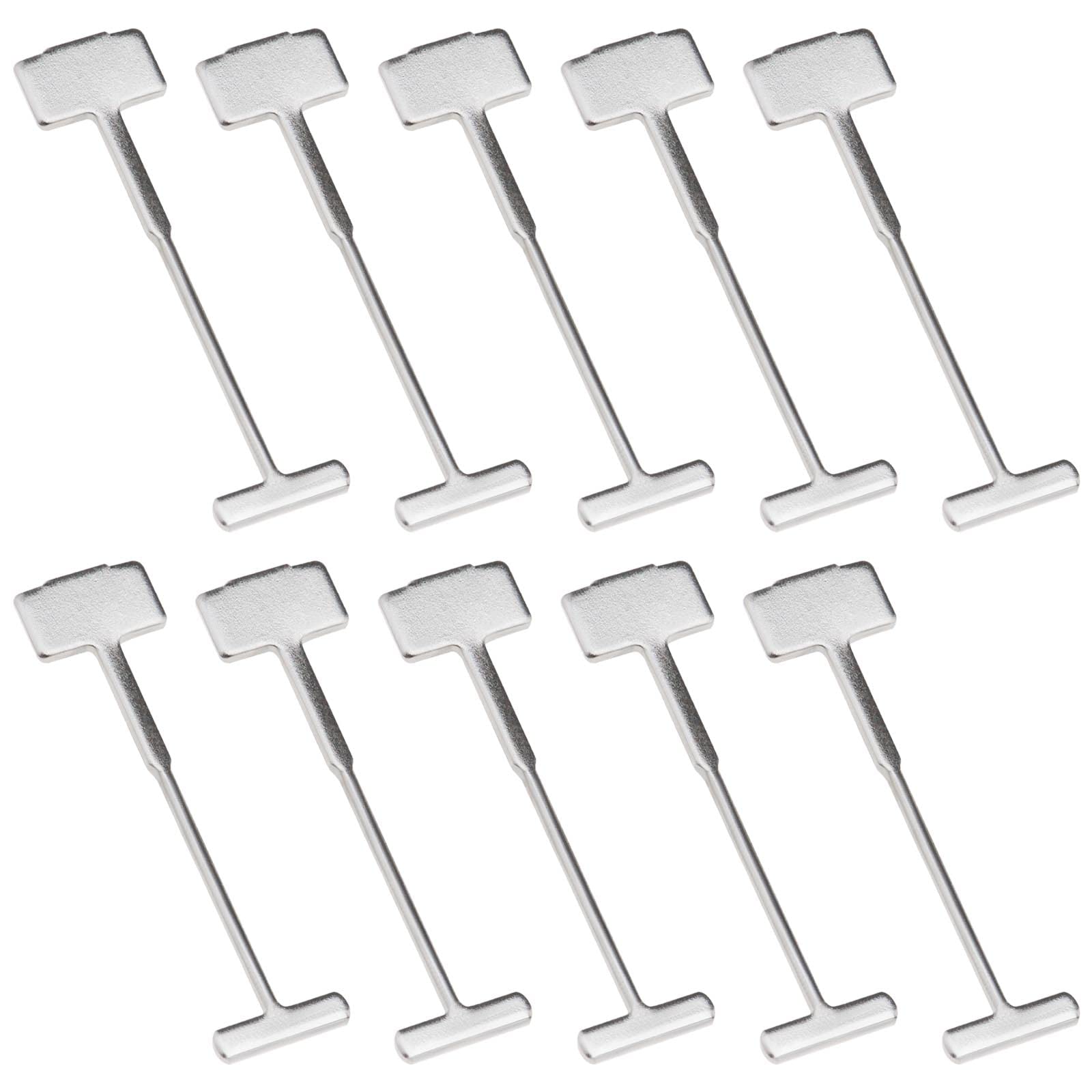 VGOL 200pcs T?Pins Replaceable Steel Needles Tile Leveling System 0.9mm Tile Leveling Floors Walls Building Construction Tool Silver 32mm Length