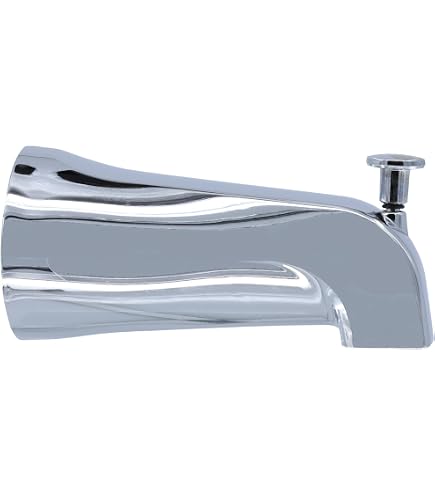 Kingston Brass K1263A2 Showerscape Wannenauslauf In Chrome – Mit Integriertem Umsteller Für Wanne/Dusche, 7,0 GPM
