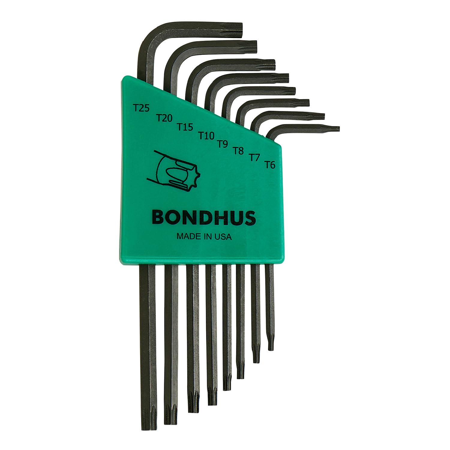 Bondhus,TLX8S 8PC Long Series TORX Key Set T6-T25, 31832