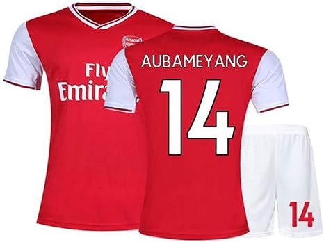 Amazon Co Jp ユニフォーム サッカーユニフォーム子供大人用 背番号14 Aubameyang 19 アーセナルホームとアウェイサッカージャージ アウバメヤン 上下セット Tシャツ半ズボン サッカーウェア レプリカマッチ トレーニングチームスポーツウェア 通気性 ユニセックス 赤