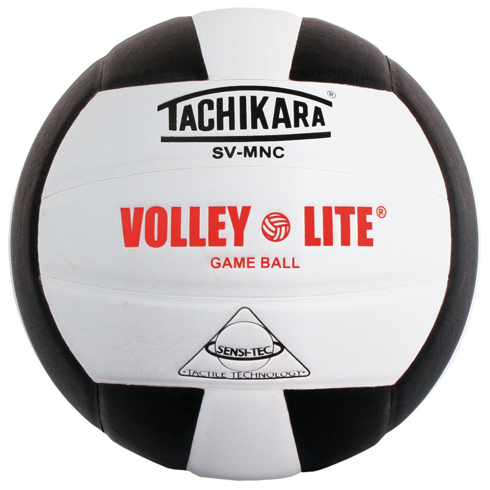 Tachikara SVMNC VolleyLite volleyball (Black/White) Indoor Volleyballs Sports