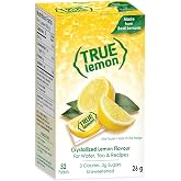True Lemon - Crystallized Lemon For Water, Tea - Single-Serve Packets - Water Enhancer - 32-count