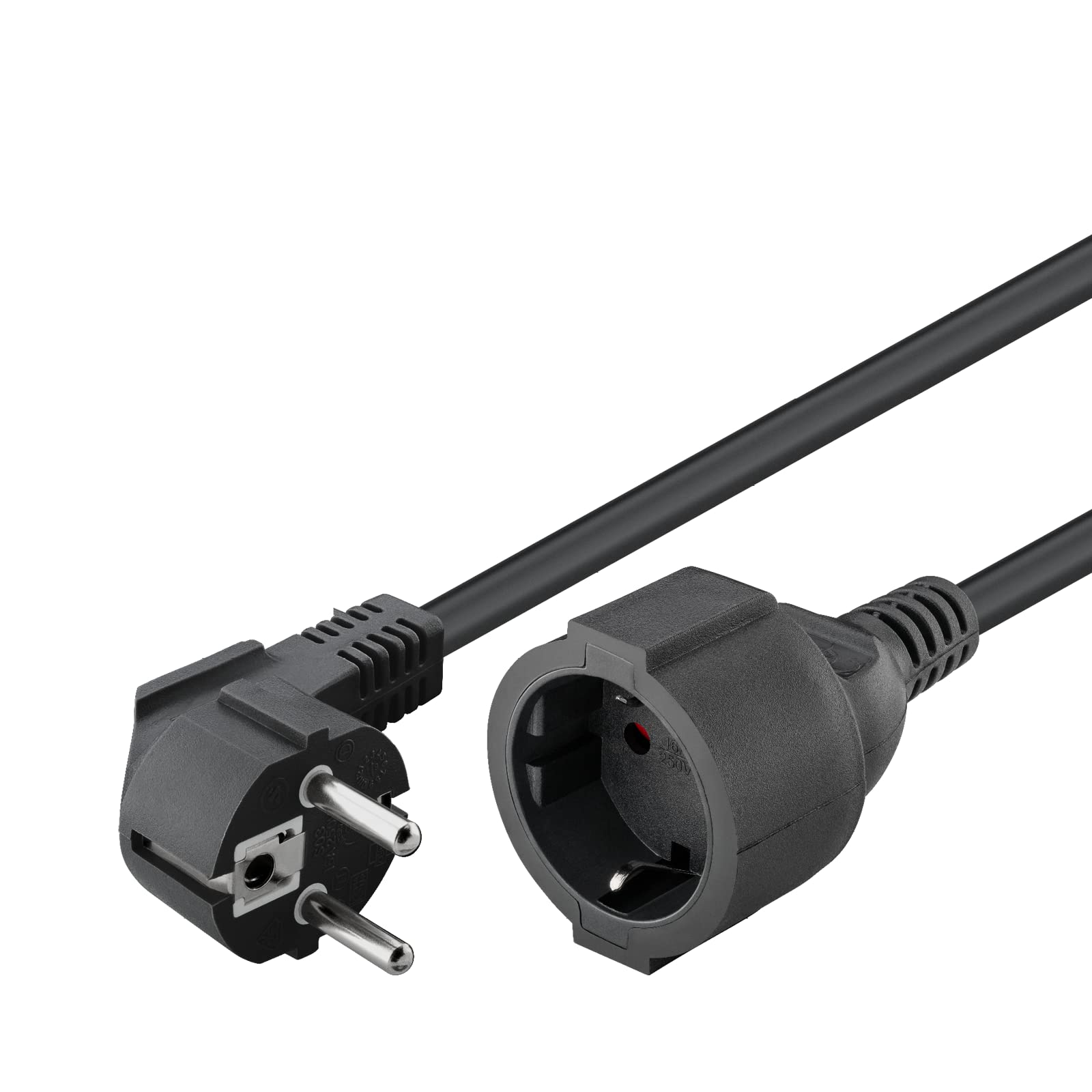 Goobay 10m Schutzkontakt extension, black