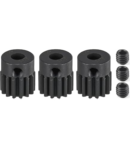 CrazyRacer Hartstahl-Motorritzel 21Z M0.8 32P (5mm Bohrung) – Passt Auf Traxxas 1/10 E-Revo, Summit, Slash & Mehr